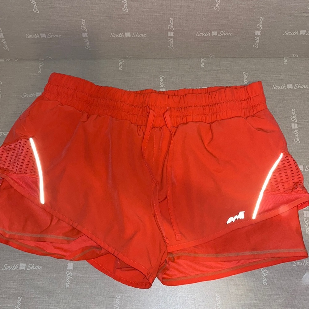 bright pink athletic shorts